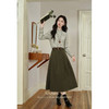 鹿向南「佩斯画廊」高腰显瘦半身裙女2025秋冬新款气质A字中长裙 商品缩略图1