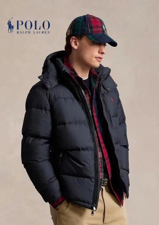 D121813新款圣诞拼色连帽可拆卸羽绒服外套男女同款 商品图5