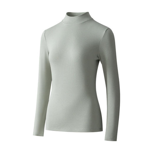 「自」全新升级【铂金会员128/天猫169/差价41】(02925)洛诗琳德绒半高领打底衫2025秋冬加绒加厚显瘦保暖肌底衣 商品图4