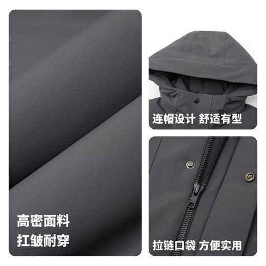 【门店同款&鹅绒】圣得西2025年冬季羽绒服通勤厚款男士连帽外套 商品图4
