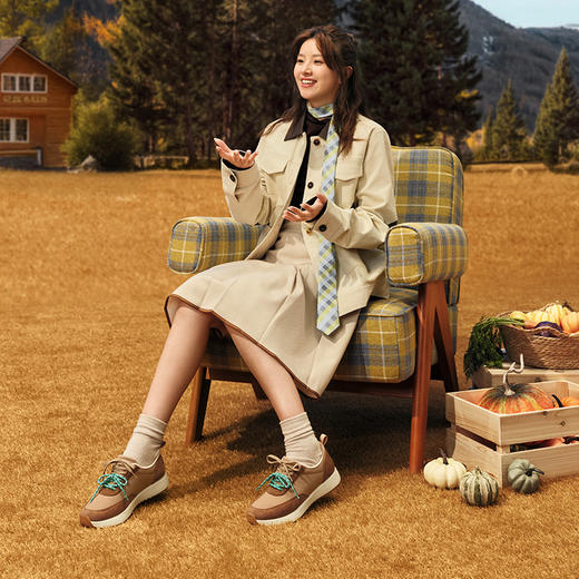 Pansy盼喜女鞋休闲运动鞋 | 透气聚酯布面料、表面泼水加工处理、易打理 、后跟“小枕头”跟脚、舒适好穿【HZ】 商品图3