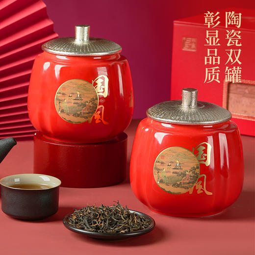 【祥云瑞彩】去寻 微信会员专享 高端红茶礼盒 武夷山 特级蜜香金骏眉 大气茶礼 净含量250g 商品图4