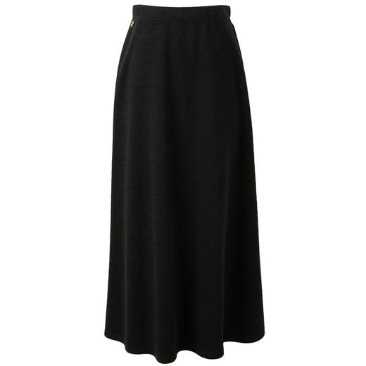 三彩2026春季新款简约优雅松紧腰半身裙气质通勤A字裙长裙M 商品图4