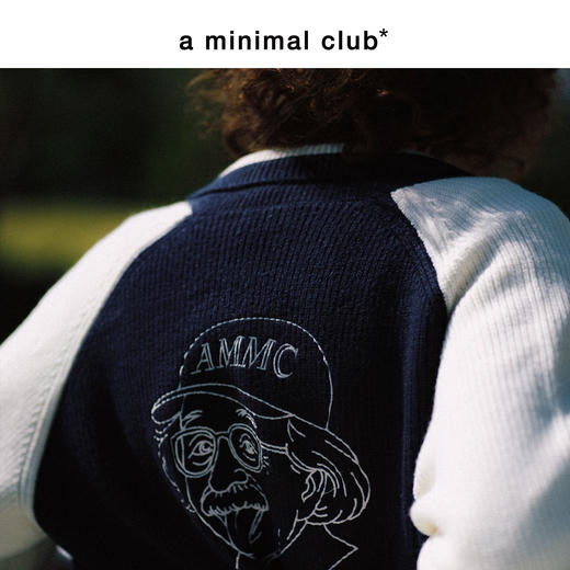 a minimal club复古撞色元宝领针织棒球服定织定染粗针冬AM5BSW01 商品图4
