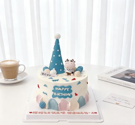 生肖玩偶生日帽(可改女宝配色)卡通蛋糕-低糖处理无添加 商品图0
