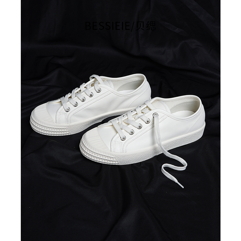 BESSIEIE百搭透气饼干鞋休闲舒适小白鞋