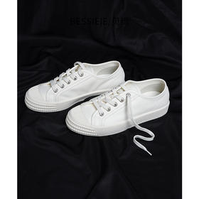 BESSIEIE百搭透气饼干鞋休闲舒适小白鞋