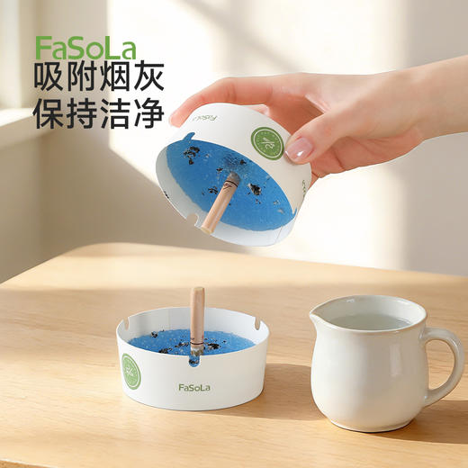 FaSoLa烟灰缸自带灭烟沙一次性烟灰缸泥清洁剂办公室便携家用一次性发泡烟灰缸 商品图4