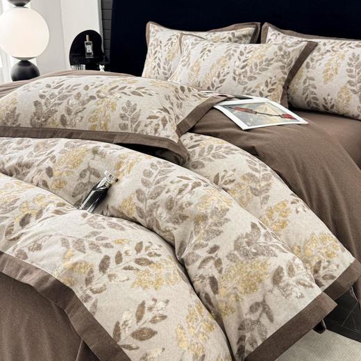 秋冬季加厚磨毛四件套80支全棉纯棉床单被套美式保暖1.8m床上用品 商品图0