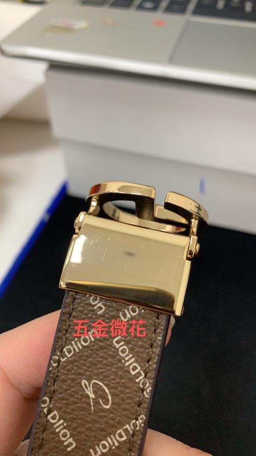 6923279421151 金利来goldlion 【菱形印花】女士皮带女士腰带板扣女皮带 长*宽约1050mm*2.45cm 商品图6