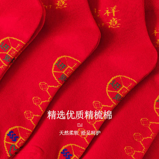 【祈愿吉品】脚踏七星红袜子2026马年新年吉祥物 商品图3