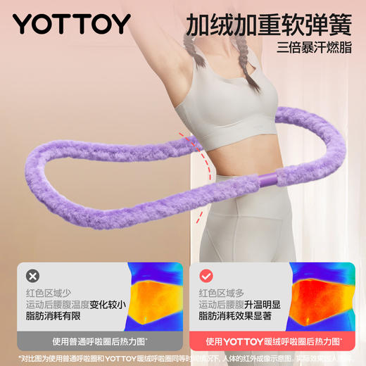 YOTTOY软体呼啦圈收腹加重减肥女瘦肚子不伤腰甩脂瘦腰腹赘肉神器 商品图1