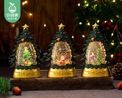 圣诞节发光小夜灯-颜色随机（圣诞树款/件） 商品图1