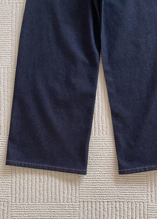 1218-11 月底发 渠道货 小禾 加绒牛仔阔腿裤 显瘦亲肤保暖  我穿29码宽松舒适 商品图11