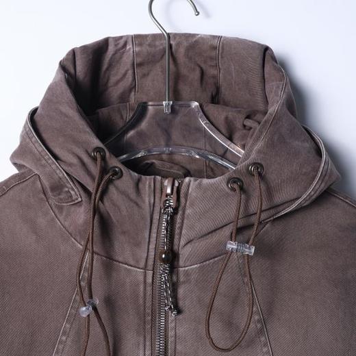 SDSA男士秋冬新款痞帅男装美式复古做旧牛仔立领连帽羽绒服百搭 商品图1