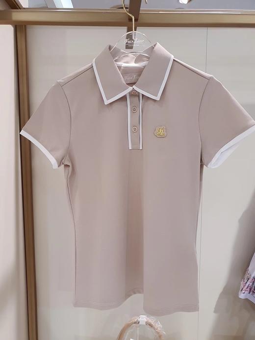 春夏新款女士撞色徽章POLO短袖，简单撞色包边！ 商品图0