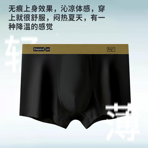 男士礼盒装内裤大礼盒节日礼品送礼莫代尔印花平角内裤舒适透气6015 商品图2