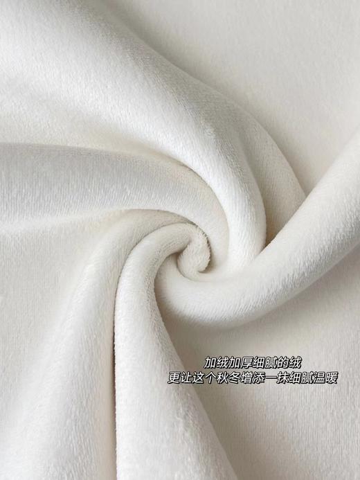 D121801秋冬叠穿爱好者一体绒花边蕾丝衫打底衫 商品图7