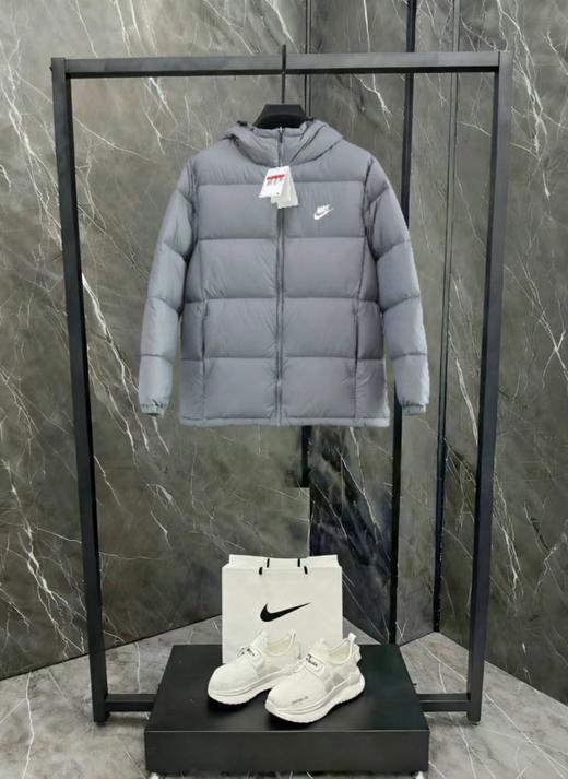 D121804冬季2025简约高蓬松情侣款连帽羽绒服 商品图2