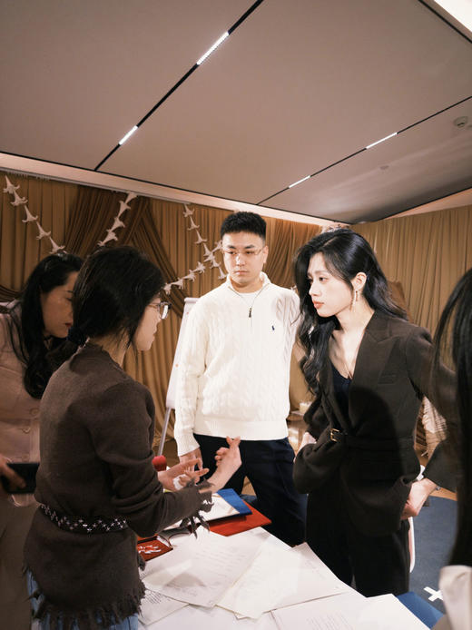 法小曼*子珍专区绵羊毛西装套装女气质老钱风职业装毛呢西服外套秋冬通勤两件套 商品图0