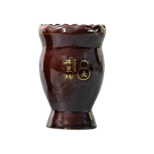 【温灸推拿罐】莲花+齿数双口双层加厚设计按摩艾灸刮痧杯艾灸杯双层防烫不掉灰陶瓷 商品图5