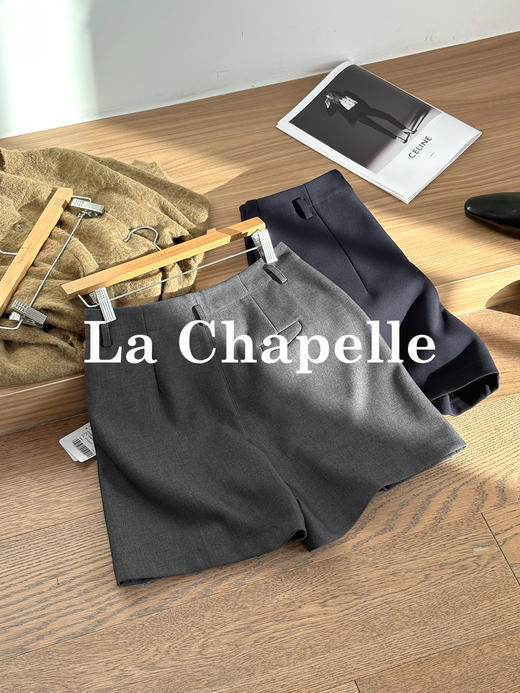 会员福利【毛呢短裤~高智感】拉夏贝尔/La Chapelle绵羊毛+莱赛尔！时髦百搭短裤 商品图2