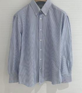 男款条纹长袖衬衫la006