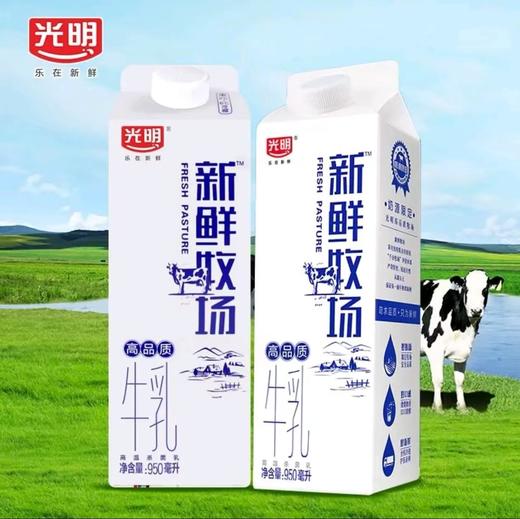 光明 新鲜牧场牛乳鲜牛奶950ml/桶*2桶 商品图0
