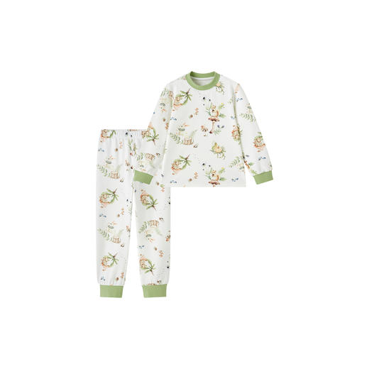 英氏儿童内搭打底睡衣套装秋冬款男童女童保暖内衣中大童居家服 商品图4