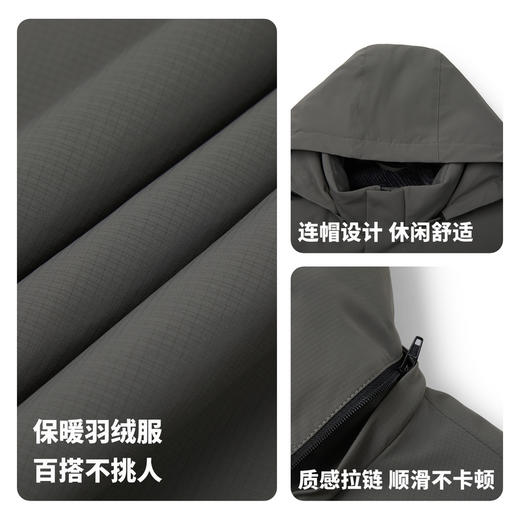 【门店同款&鸭绒】圣得西连帽羽绒服2025年冬季男士休闲户外外套 商品图4