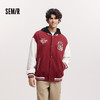 森马夹克男春季新年风字母绣花棒球服情侣休闲麒麟贴布绣外套潮流 商品缩略图1