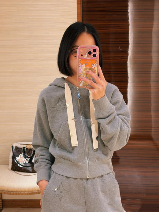 驴家 滑雪系列徽标烫钻拉链帽衫 (TM) 商品图5