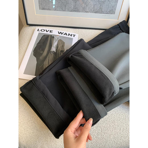 家属款直筒裤！620g升级暗格复合绵阳绒松紧腰加厚休闲裤冬款！ 商品图3