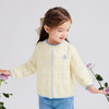 笛莎Deesha 童装女童毛衣2026春新蓝白撞色长袖开衫毛衣 商品缩略图0