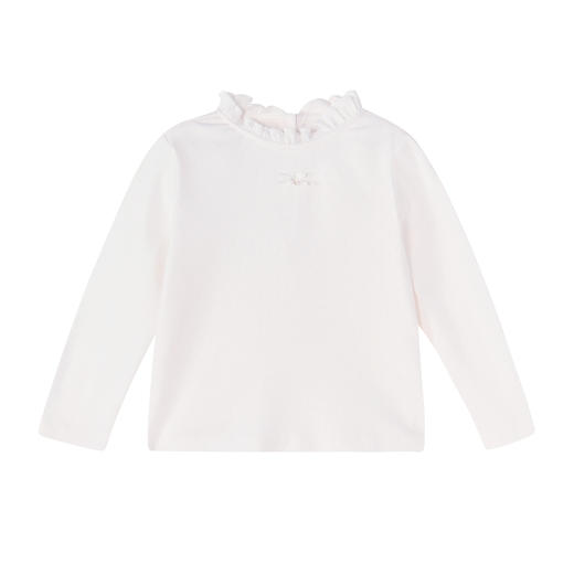 笛莎Deesha 童装女童T恤2026春新款甜美肌理针织面料百搭T恤 商品图4