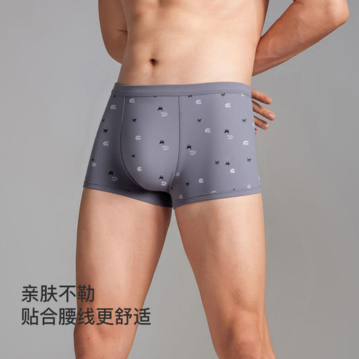 【满3条/6.7折】【秀黛】男精选时尚印花平角裤男士内裤【1条】W7338002T【门店同款】【内裤非质量问题不退换】 商品图4