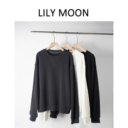 LILY MOON马吉圆领宽松卫衣 商品图0