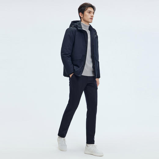 【门店同款&鹅绒】圣得西2025年冬季羽绒服通勤厚款男士连帽外套 商品图13