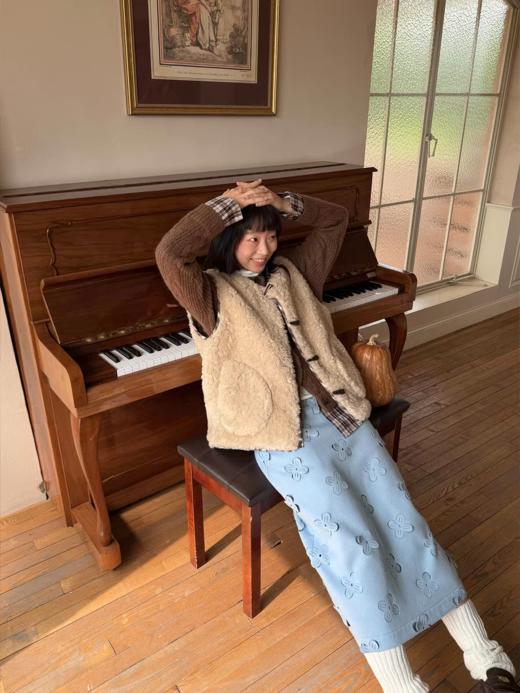 nothe Case布然/NC254205/「暮色柏林」假两件拼接衬衫毛衣 商品图3