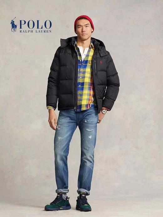 D121813新款圣诞拼色连帽可拆卸羽绒服外套男女同款 商品图8