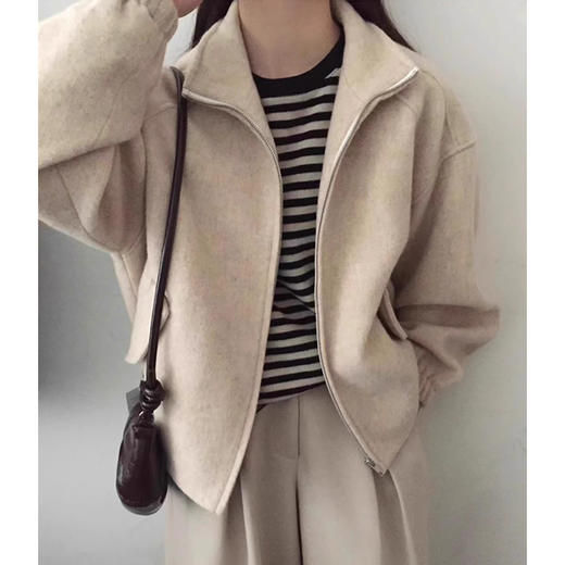 裁缝学苑AS614立领毛呢外套纸样女装短款上衣新款小个子大衣样板图纸 商品图4