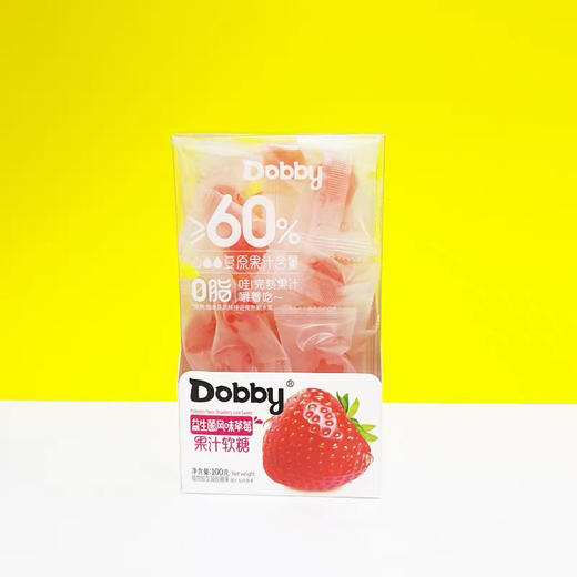 哆比dobby 牛奶草莓果汁软糖110g 商品图3
