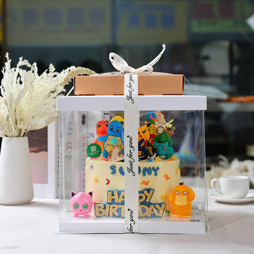 【奶龙蛋糕]~新鲜芒果夹心戚风蛋糕，有进口动物淡奶油和混合乳脂奶油可选 商品图1