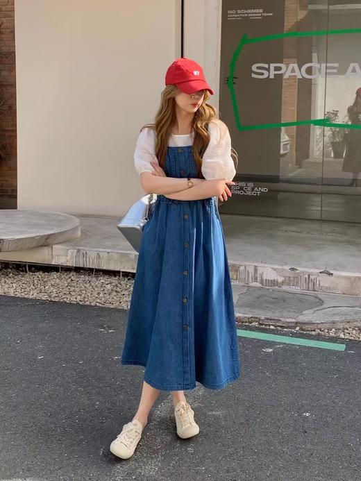 【直播专供】ENJOY2023年夏季韩系牛仔背带裙 152292807 商品图0