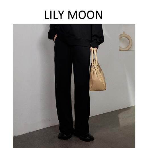 LILY MOON松弛解构设计感修身香蕉裤 商品图6