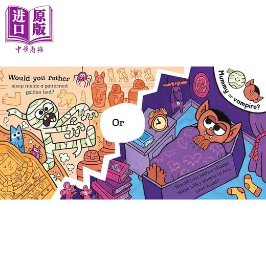 【中商原版】你更爱的可能是节日 Would You Rather Halloween 英文原版 儿童绘本 亲子互动图画书 插图色彩鲜艳 进口童书2岁+ 商品图2