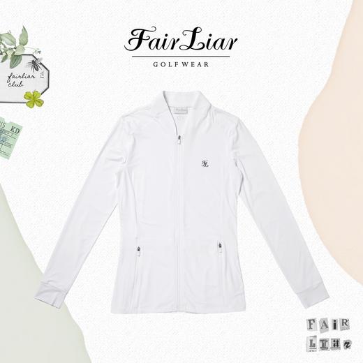 FL家新款女士薄款拉链外套来了！简简单单的拉链外套，后面配有褶皱尾摆，设计小巧思作为点睛之笔恰到好处，尽显女士的性感优雅曲线！搭配可以凸显身材的包臀短裙，是运动MM可以一键复制的穿搭参考！ 商品图2