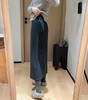 二店y 【3228】醋酸羊毛~高腰显瘦 毛呢混纺后中开叉半身裙 商品缩略图2