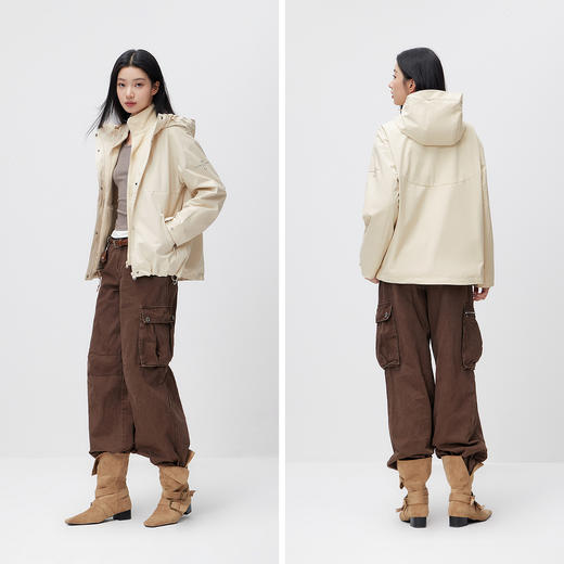 都市护身服|森马中国国家地理系列外套女春季三防防风夹克两件套 商品图4