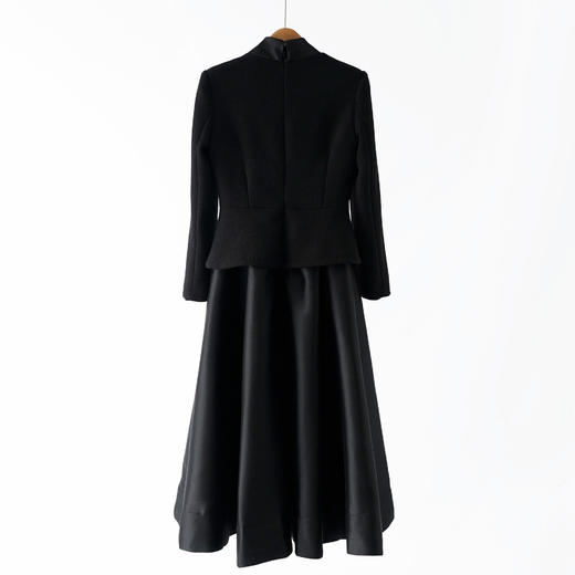 「自」全新升级【铂金会员358/天猫479/差价121】(22413)洛诗琳2026早春气质小香风粗花呢假两件拼接显瘦连衣裙女 商品图4